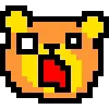 🌟 Эмодзи «KUMA san - pixel bear» для Telegram