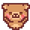 🌟 Эмодзи «KUMA san - pixel bear» для Telegram