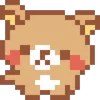 🤩 Эмодзи «KUMA san - pixel bear» для Telegram