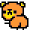 🌟 Эмодзи «KUMA san - pixel bear» для Telegram