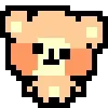 🌟 Эмодзи «KUMA san - pixel bear» для Telegram