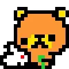 🌟 Эмодзи «KUMA san - pixel bear» для Telegram