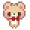 🌟 Эмодзи «KUMA san - pixel bear» для Telegram