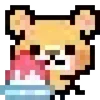 🤩 Эмодзи «KUMA san - pixel bear» для Telegram
