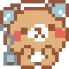 🌟 Эмодзи «KUMA san - pixel bear» для Telegram
