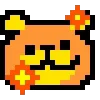 🌟 Эмодзи «KUMA san - pixel bear» для Telegram