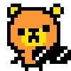 🌟 Эмодзи «KUMA san - pixel bear» для Telegram