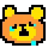 🌟 Эмодзи «KUMA san - pixel bear» для Telegram
