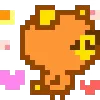 🌟 Эмодзи «KUMA san - pixel bear» для Telegram