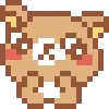 🌟 Эмодзи «KUMA san - pixel bear» для Telegram