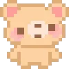🌟 Эмодзи «KUMA san - pixel bear» для Telegram