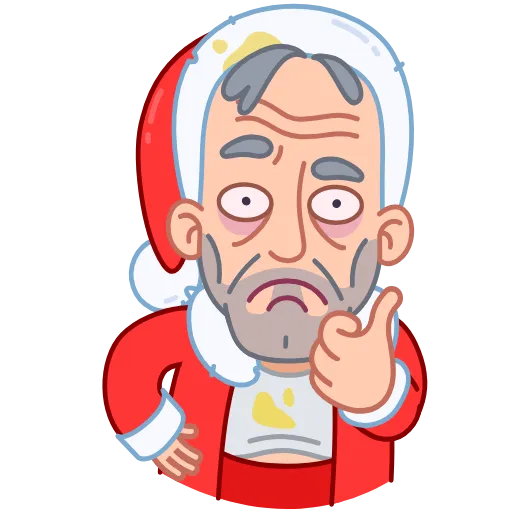 👍 Эмодзи «Bad Santa» для Telegram