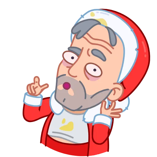 👌 Эмодзи «Bad Santa» для Telegram