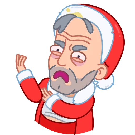 🤦‍♂️ Эмодзи «Bad Santa» для Telegram