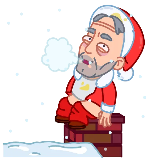 💩 Эмодзи «Bad Santa» для Telegram