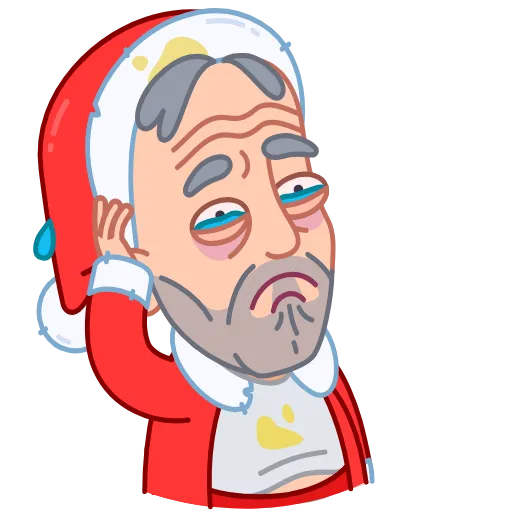 😢 Эмодзи «Bad Santa» для Telegram