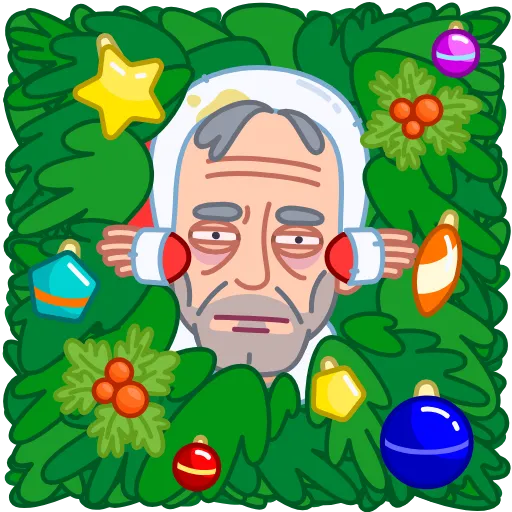😑 Эмодзи «Bad Santa» для Telegram