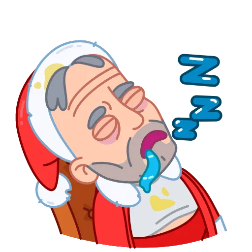 😴 Эмодзи «Bad Santa» для Telegram