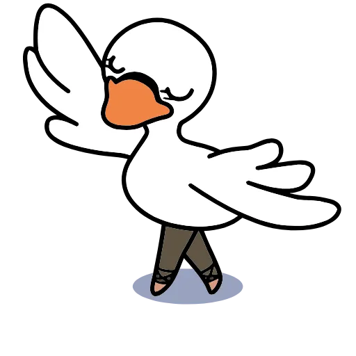 🦢 Эмодзи «() Swan» для Telegram
