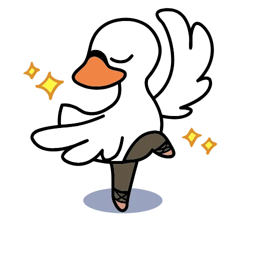 🦢 Эмодзи «() Swan» для Telegram