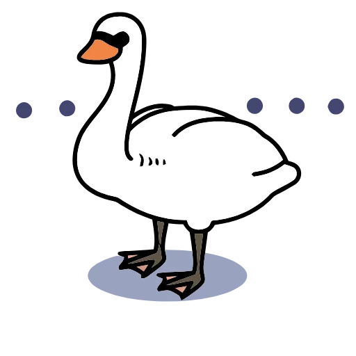 🦢 Эмодзи «() Swan» для Telegram