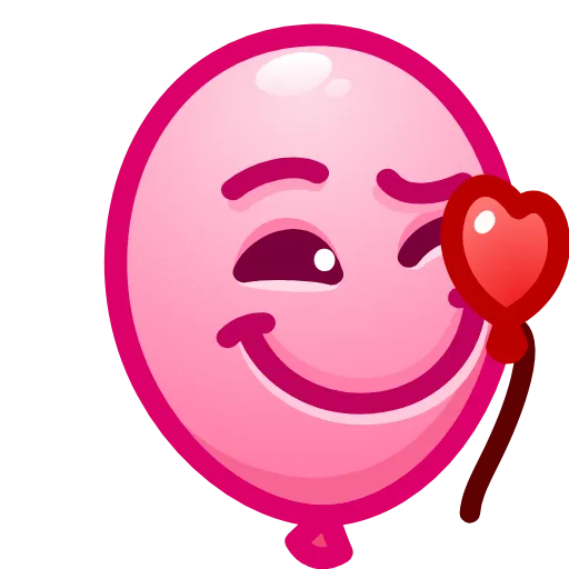 🥰 Стикер «Balloon Emoji» для Telegram