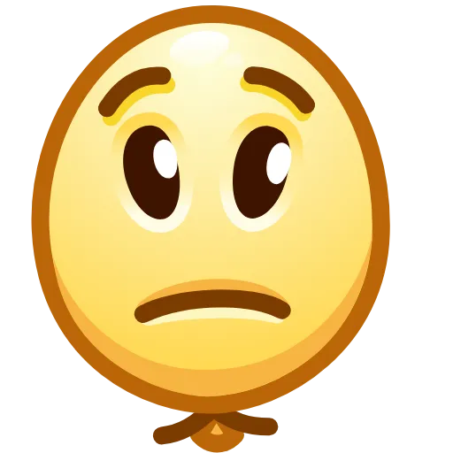 😮‍💨 Стикер «Balloon Emoji» для Telegram