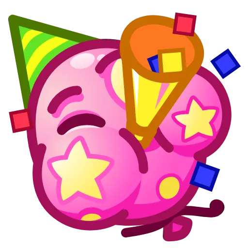 🥳 Стикер «Balloon Emoji» для Telegram