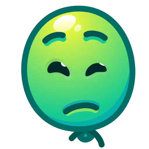 💥 Стикер «Balloon Emoji» для Telegram