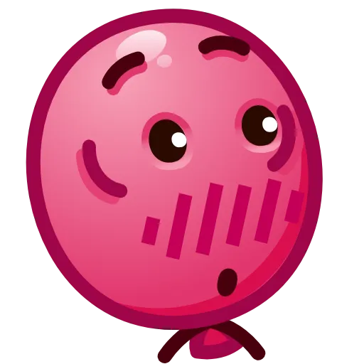 😳 Стикер «Balloon Emoji» для Telegram