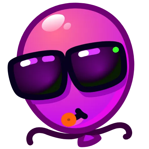 😎 Стикер «Balloon Emoji» для Telegram