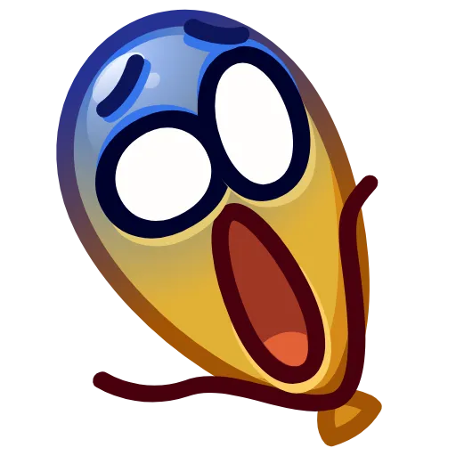 😱 Эмодзи «Balloon Emoji» для Telegram