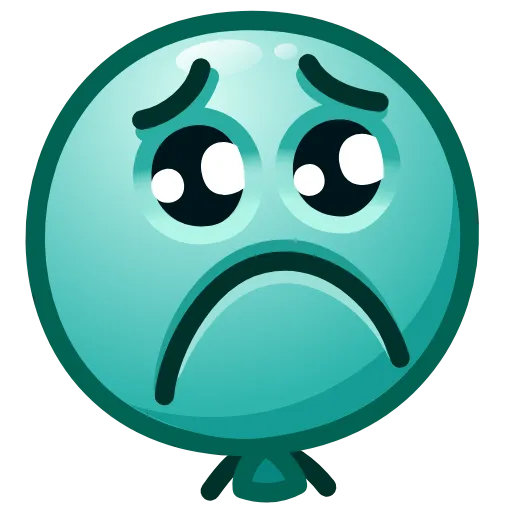 ☹️ Эмодзи «Balloon Emoji» для Telegram