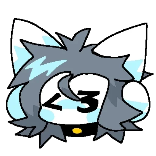 ❤ Стикер «Temmieballs mewmon» для Telegram