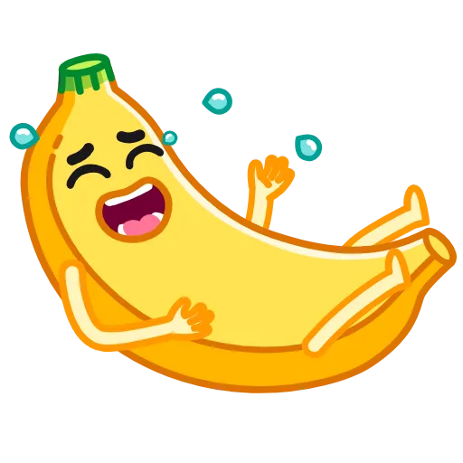 Эмодзи Banana для Telegram — скачать