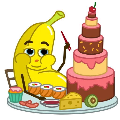 😋 Эмодзи «Bananza» для Telegram
