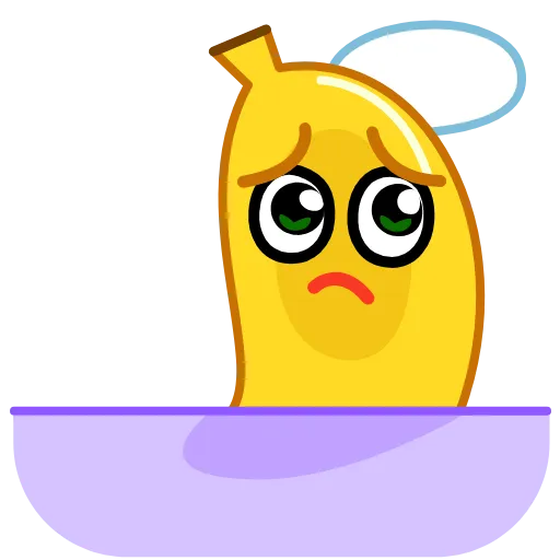 😔 Эмодзи «✈ Banana - банан» для Telegram