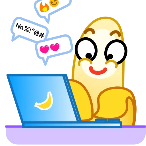 👨‍💻 Эмодзи «✈ Banana - банан» для Telegram