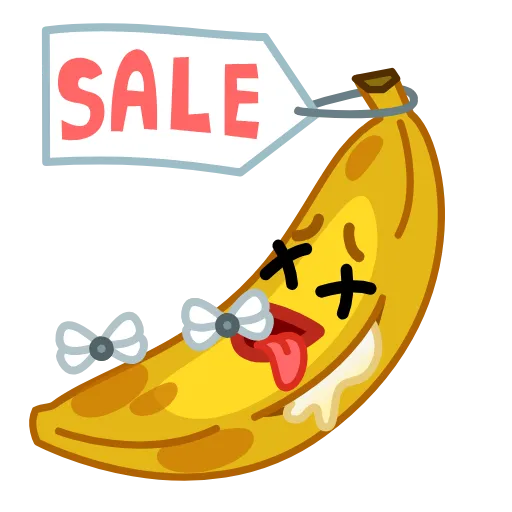 😵 Эмодзи «✈ Banana - банан» для Telegram