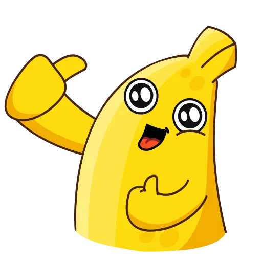 👍 Эмодзи «👍 Bananas - бананчик» для Telegram