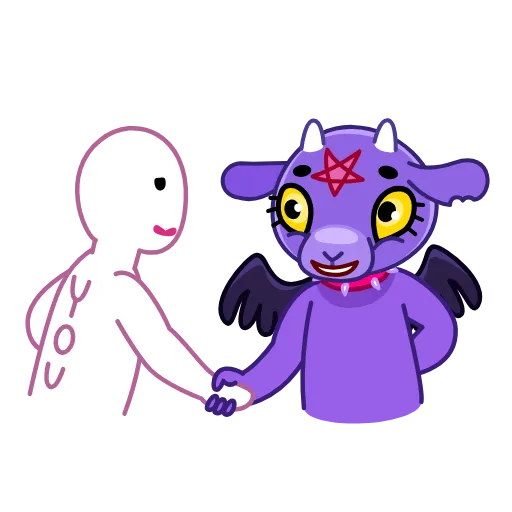 🤝 Эмодзи «Baphometh» для Telegram