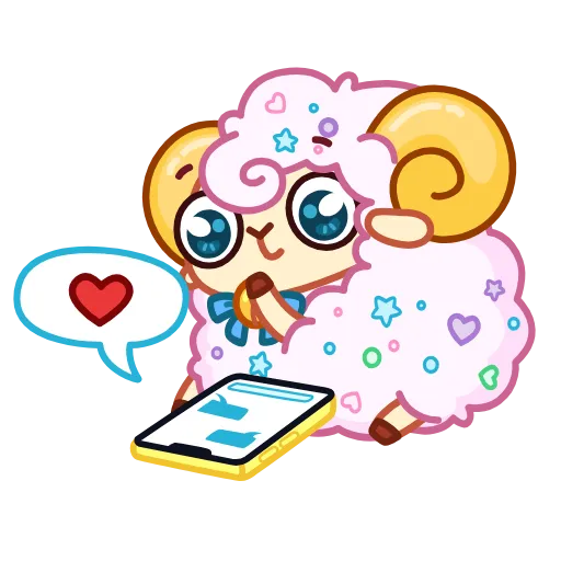 ❤️ Эмодзи «Барашек» для Telegram