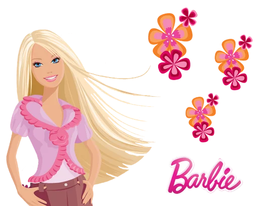 🙂 Стикер «?Barbie drawings?» для Telegram