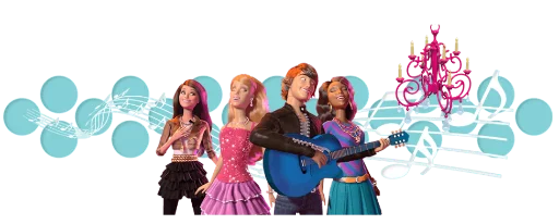 🎸 Стикер «?Barbie drawings?» для Telegram