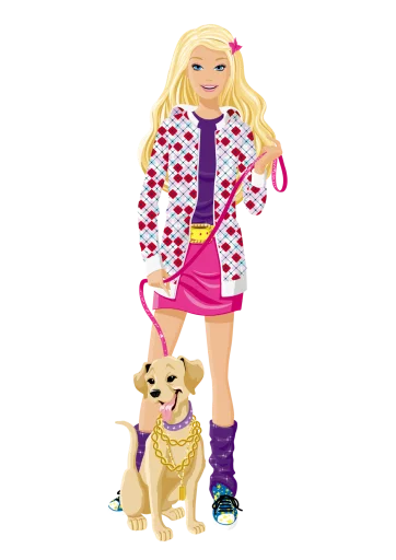 🐶 Стикер «?Barbie drawings?» для Telegram