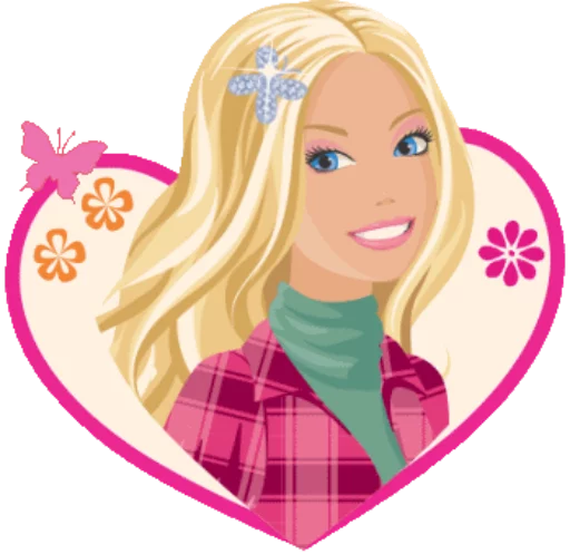 😍 Стикер «?Barbie drawings?» для Telegram