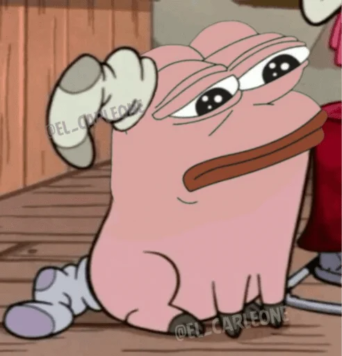 🐸 Стикер «Bare Pepe&;s» для Telegram