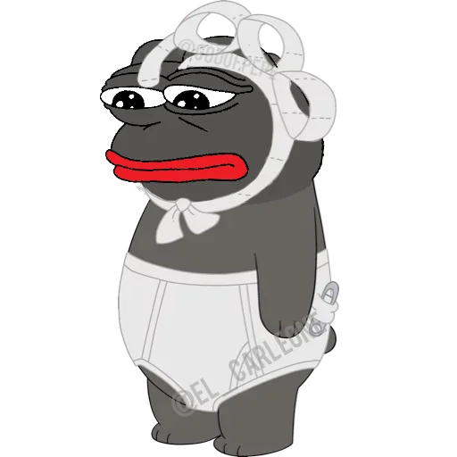 🐸 Стикер «Bare Pepe&;s» для Telegram