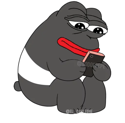 🐸 Стикер «Bare Pepe&;s» для Telegram