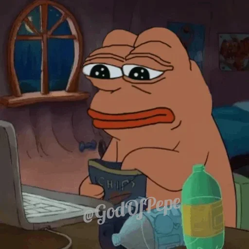 🐸 Стикер «Bare Pepe&;s» для Telegram
